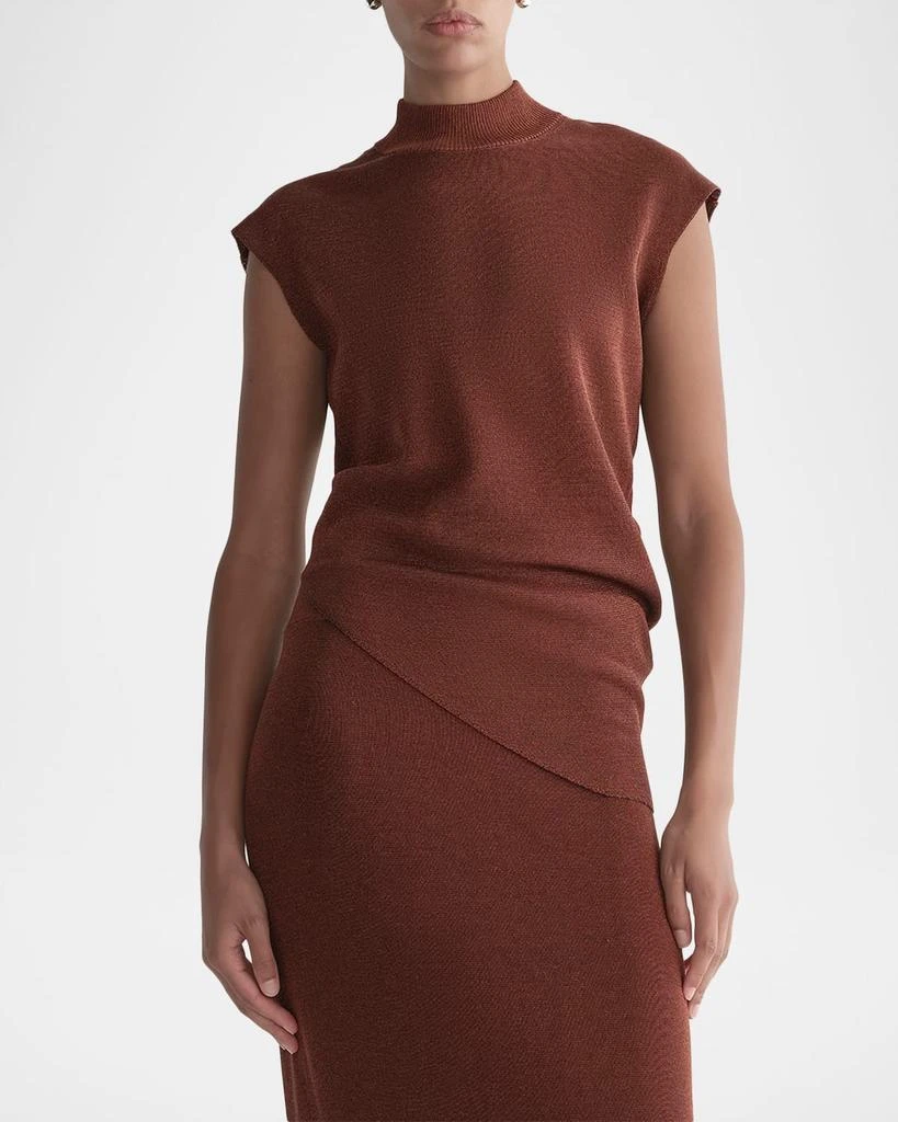 A.L.C. Edith Asymmetric Mock-Neck Top 4