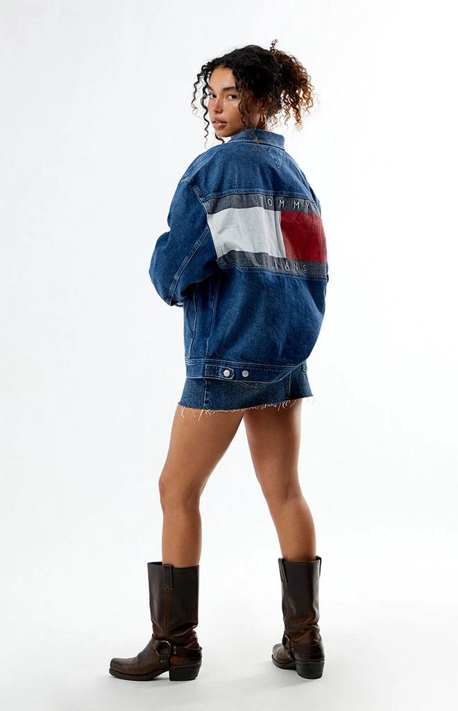 Tommy Jeans Daisy Oversized Colorblocked Denim Jacket 2