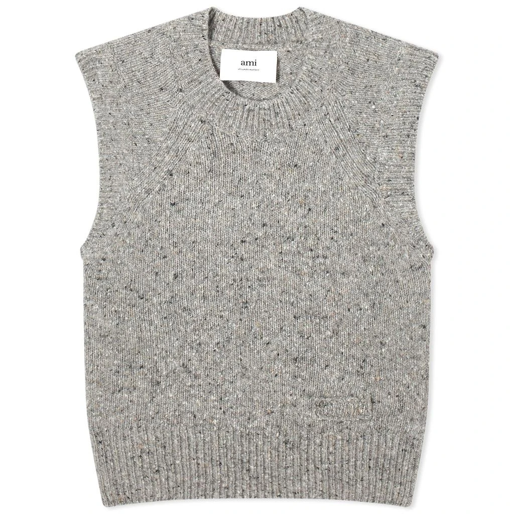 AMI AMI Paris Ami Logo Knit Vest 1