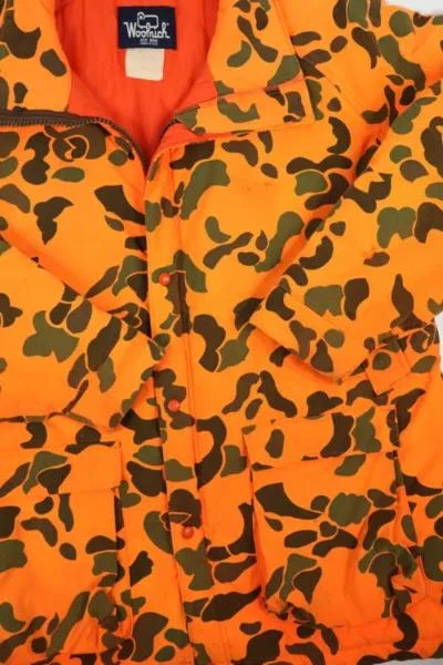Urban Outfitters Vintage Woolrich Orange Camo Jacket 4