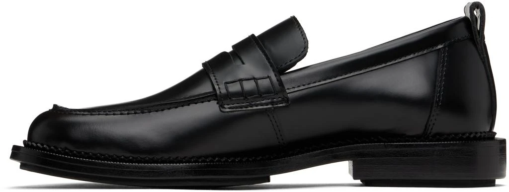 AMI Black Leather Anatomical Toe Loafers 3