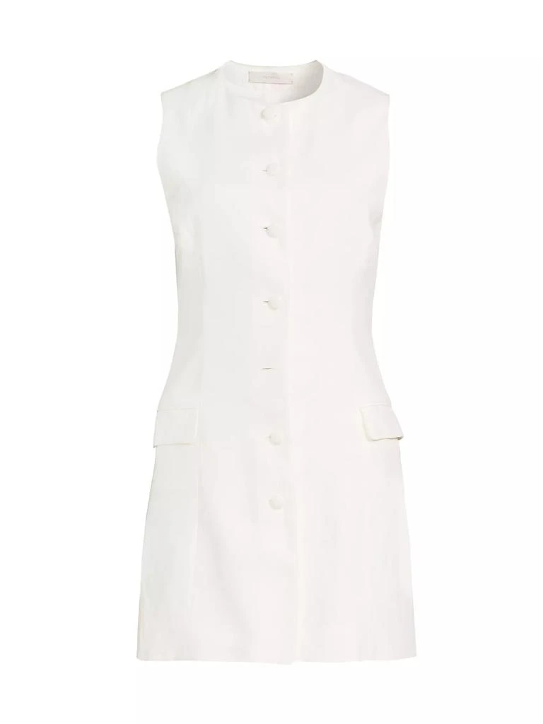 Faithfull the Brand Jane Button-Front Linen Minidress 1
