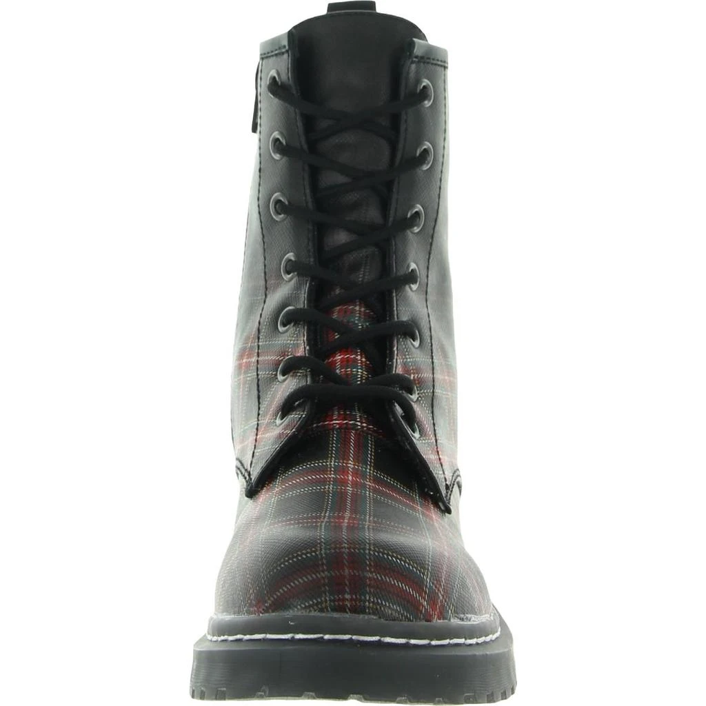 Wild Pair Ryyder Womens Leather Moto Combat & Lace-up Boots 2