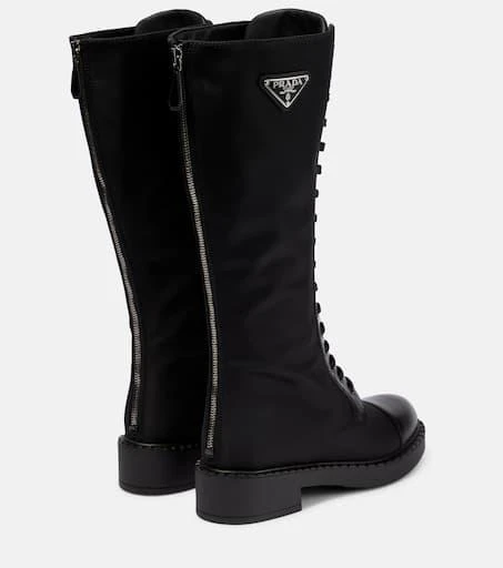 Prada Re-Nylon and leather knee-high boots 3