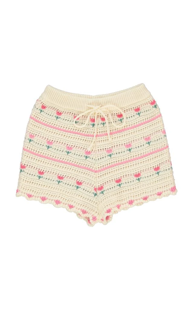 Bebe Organic Bebe Organic Paloma Tulip Cotton Crochet Shorts - Moda Operandi 1