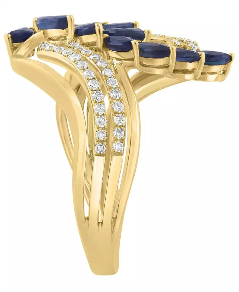 Effy Sapphire (1-3/8 ct. t.w.) and Diamond (1/4 ct. t.w.) Ring in 14k Yellow Gold 2