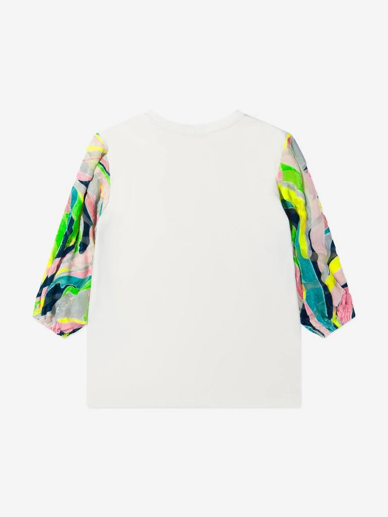 EMILIO PUCCI PUCCI Girls Printed Sleeve Logo Dress 2