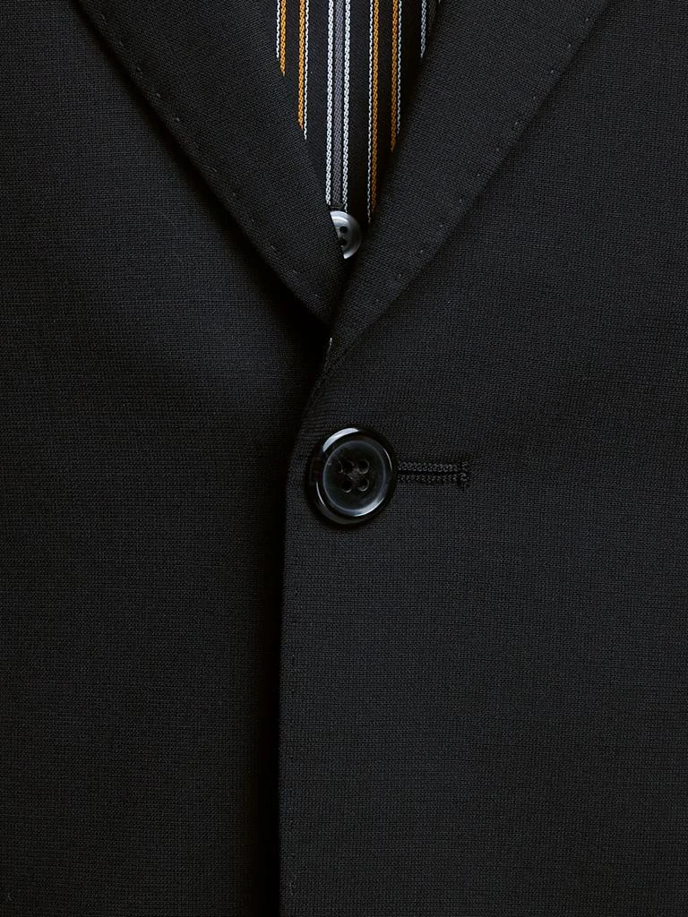 Paul Fredrick Wool Stretch Bengaline Peak Lapel Suit Jacket 5