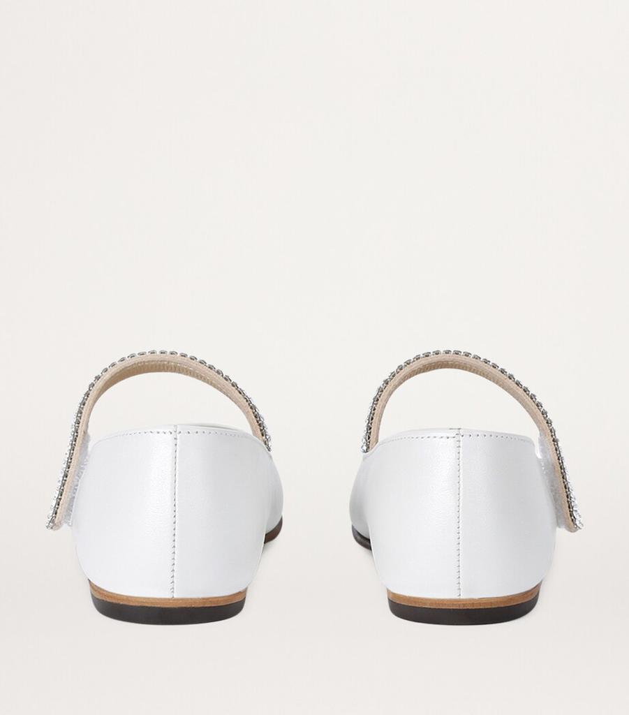 Babywalker Leather Embellished Ballet Flats