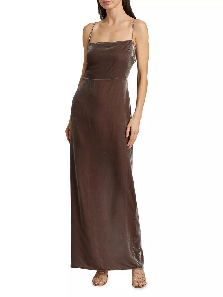 Reformation Frankie Velvet Maxi Slipdress 3