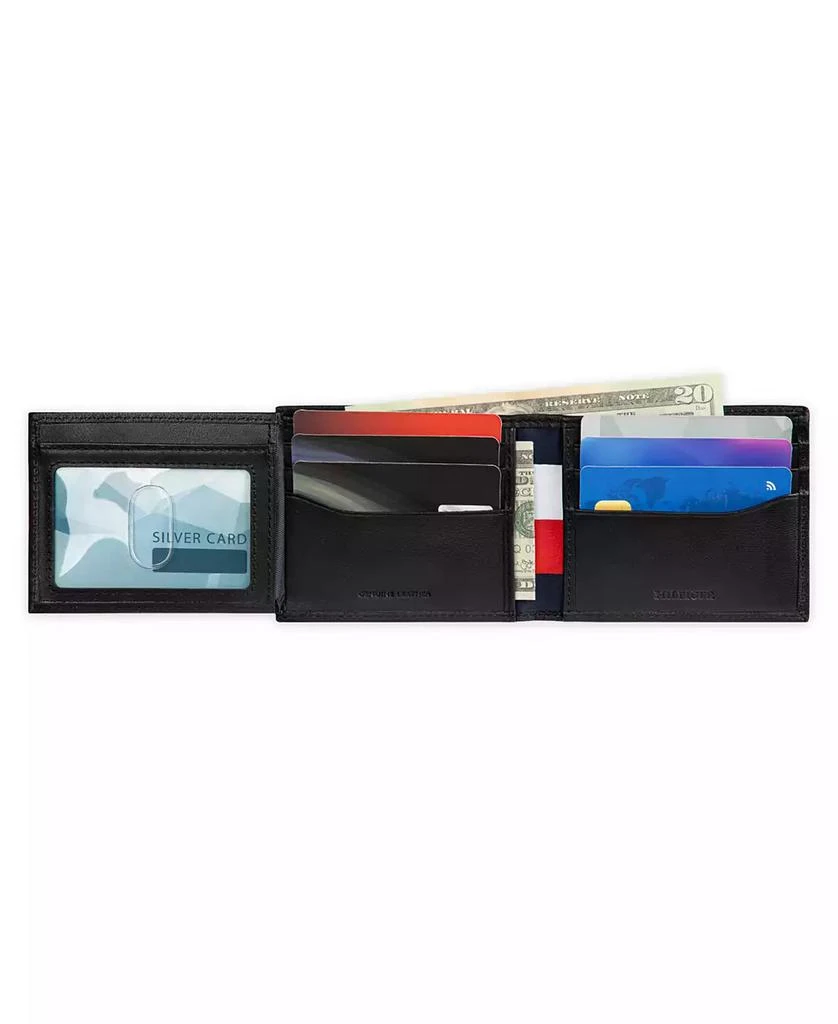 Tommy Hilfiger Men's RFID Stripe Embossed Bifold Traveler Wallet 5