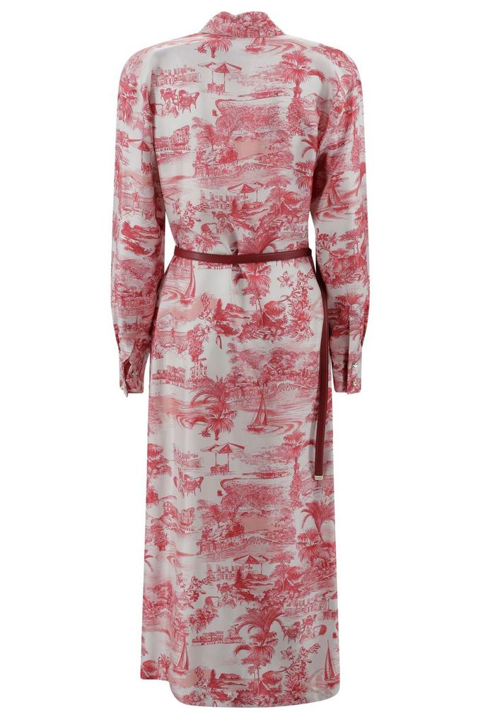 Max Mara Max Mara Studio Svelto All-Over Patterned Belted Max Mara Max Mara Studio Svelto All-Over Patterned Belted
