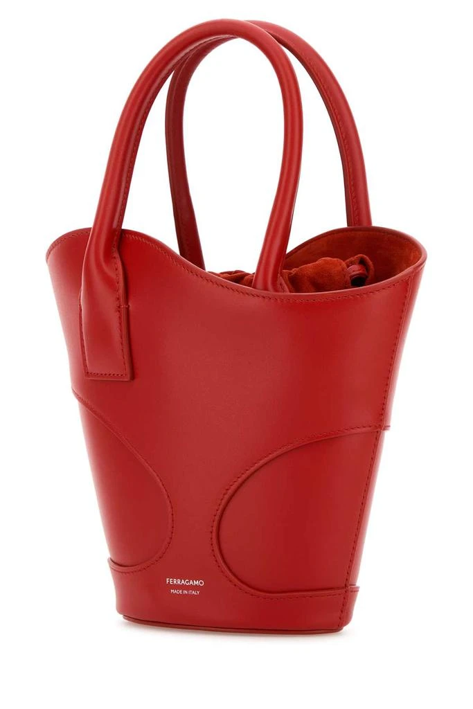 Salvatore Ferragamo Red Leather Handbag 2