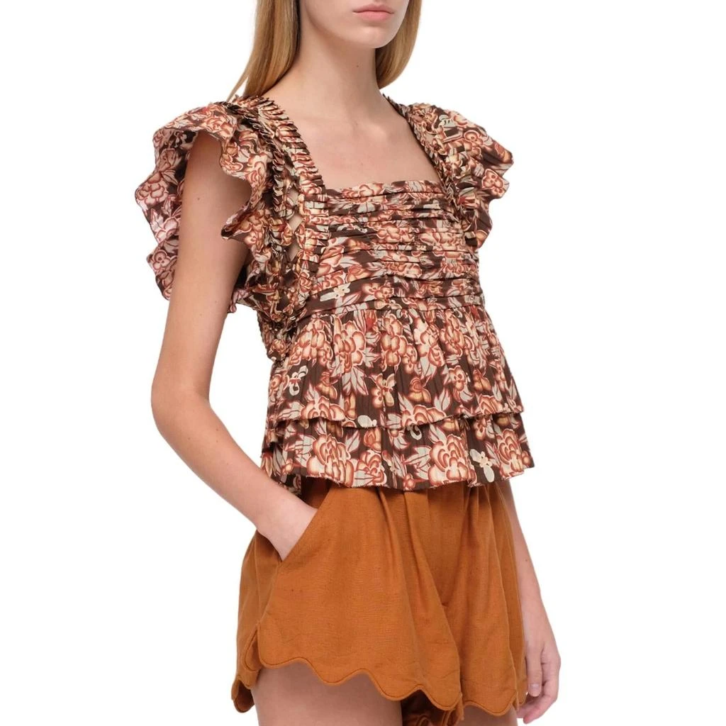 Sea Sea - EMELIA PRINT FLUTTER SLEEVE TOP 2