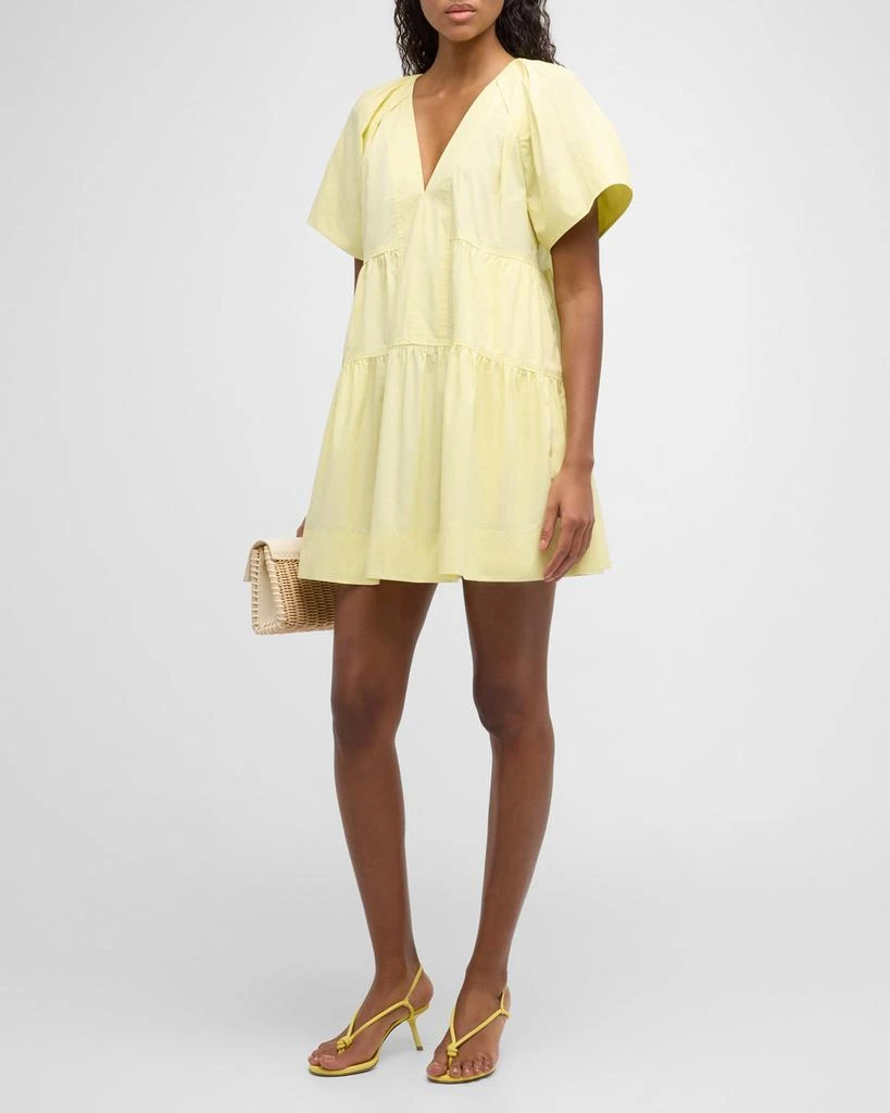 A.L.C. Camila Short-Oversized Sleeve Tiered Mini Dress 2