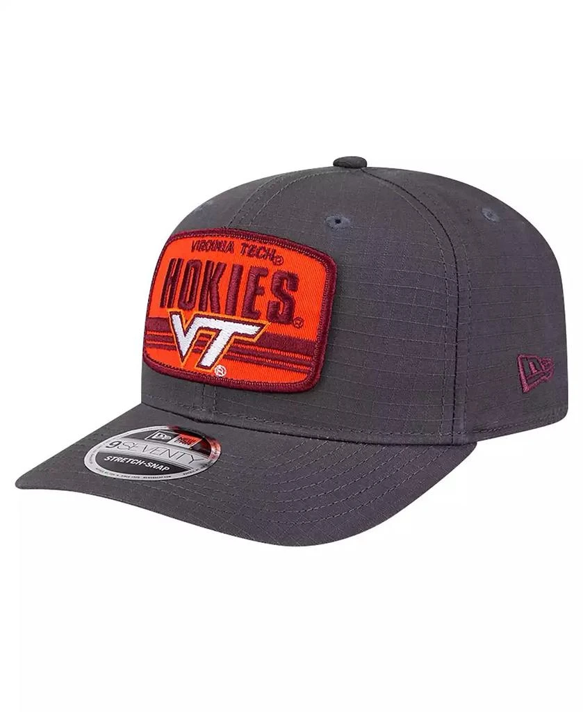 New Era Men's Charcoal Virginia Tech Hokies Team Elevated 9SEVENTY Adjustable Hat 1