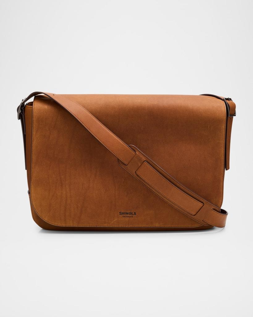 Shinola Men's Runwell Leather Messenger Bag