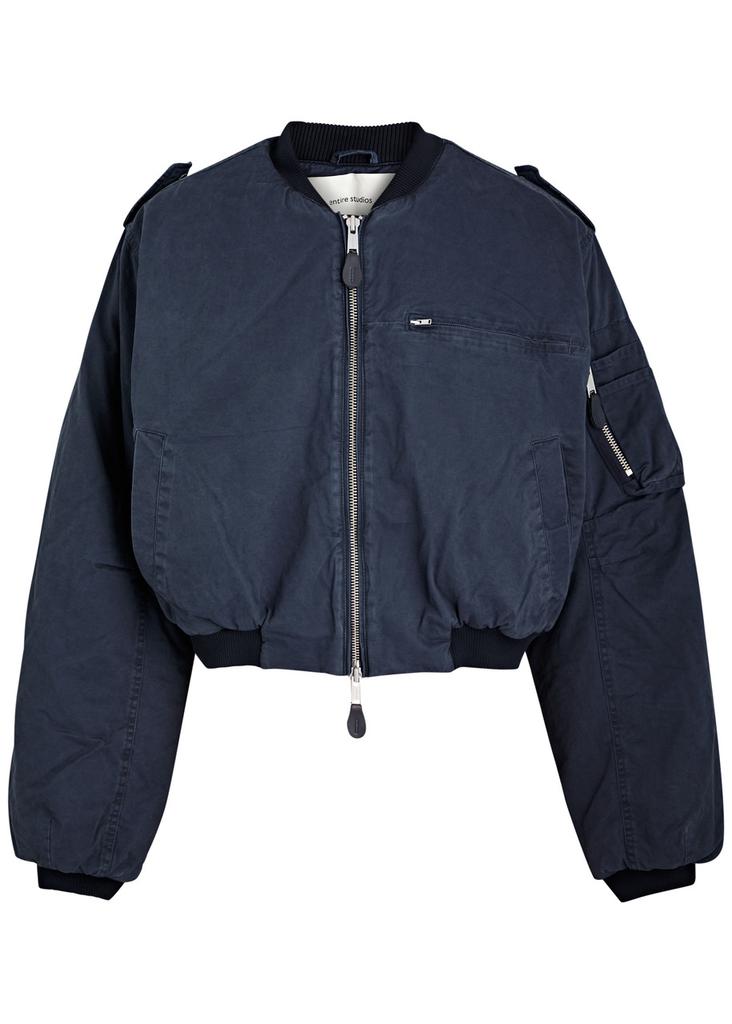 Entire Studios A-4 padded cotton-poplin bomber jacket