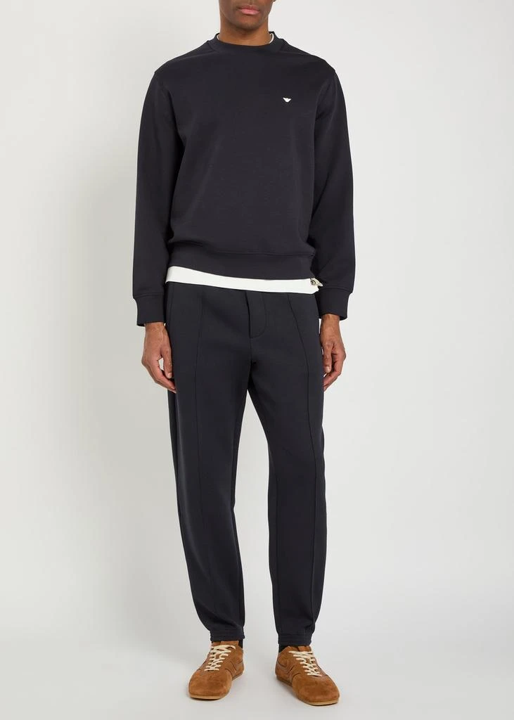 Emporio Armani Tapered-leg jersey sweatpants 4