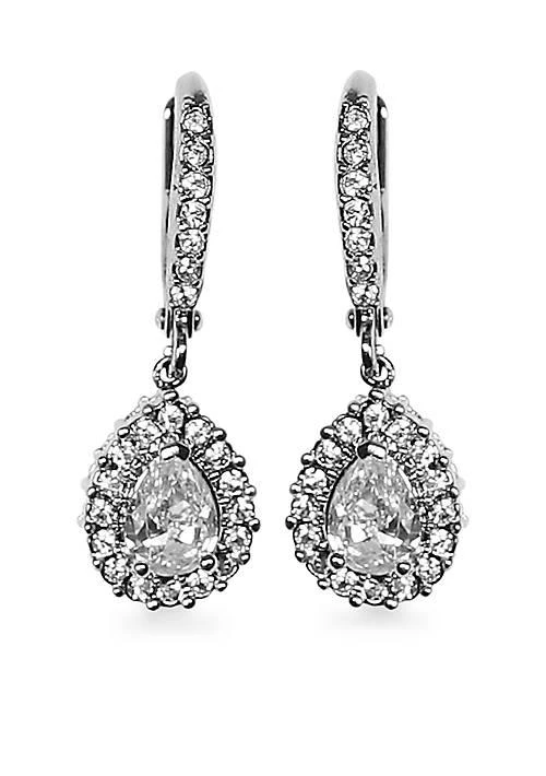 Givenchy Pear Drop Crystal Drop Earrings