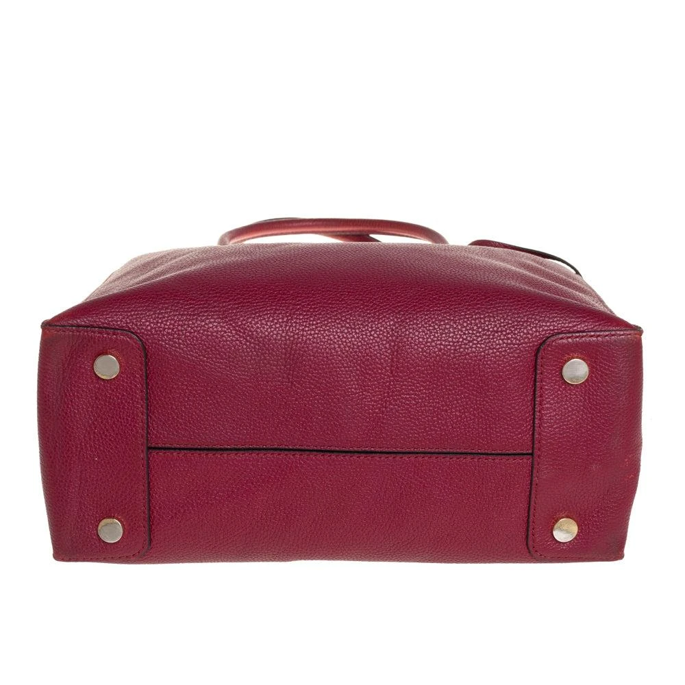 Michael Kors  Burgundy Grained Leather Large Mercer Tote 4