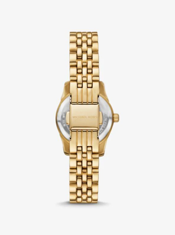 Michael Kors Petite Lexington Pavé Gold-Tone Watch 3