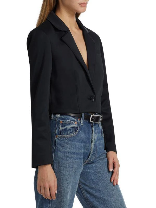 Hudson Cropped Single-Button Blazer 3