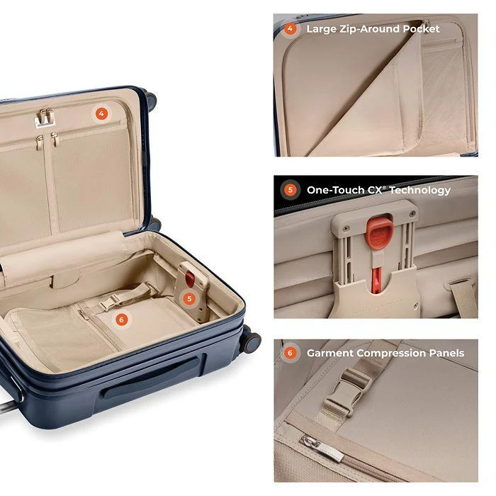 Briggs & Riley Sympatico 3.0 Essential Carry On Expandable Spinner Suitcase 10