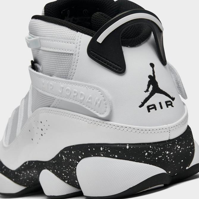 white and black jordan 6 rings