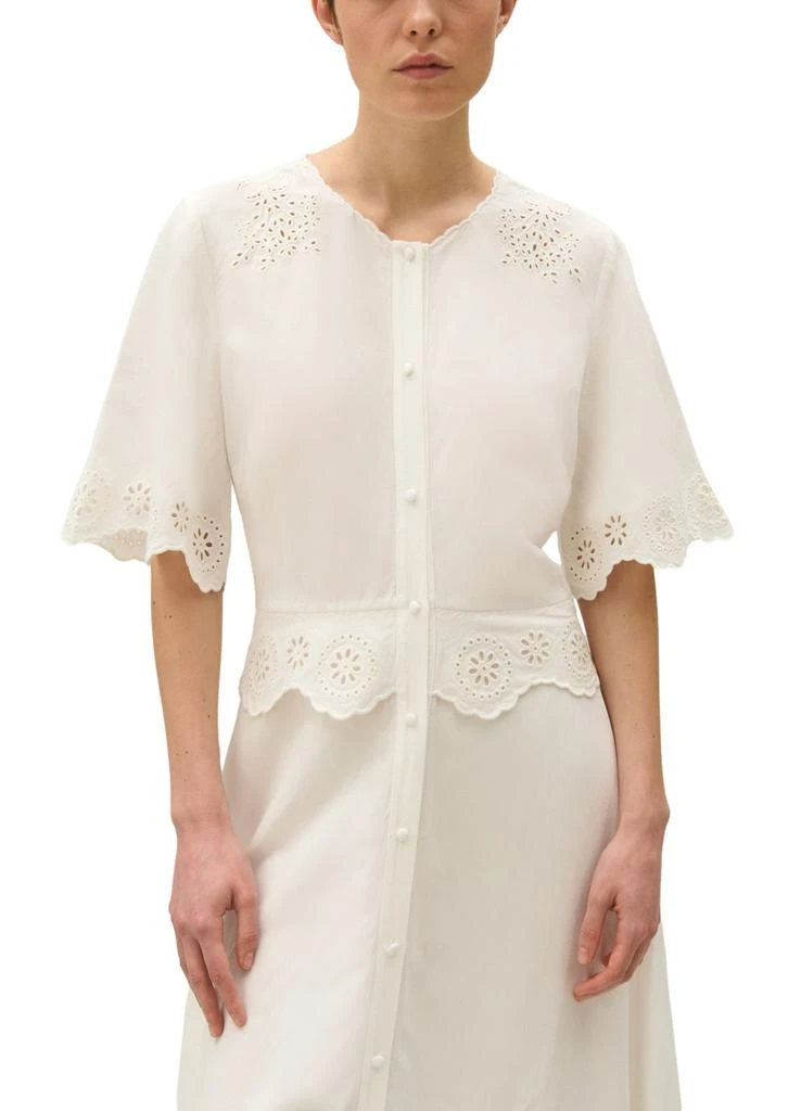 CLAUDIE PIERLOT Long broderie anglaise dress 4