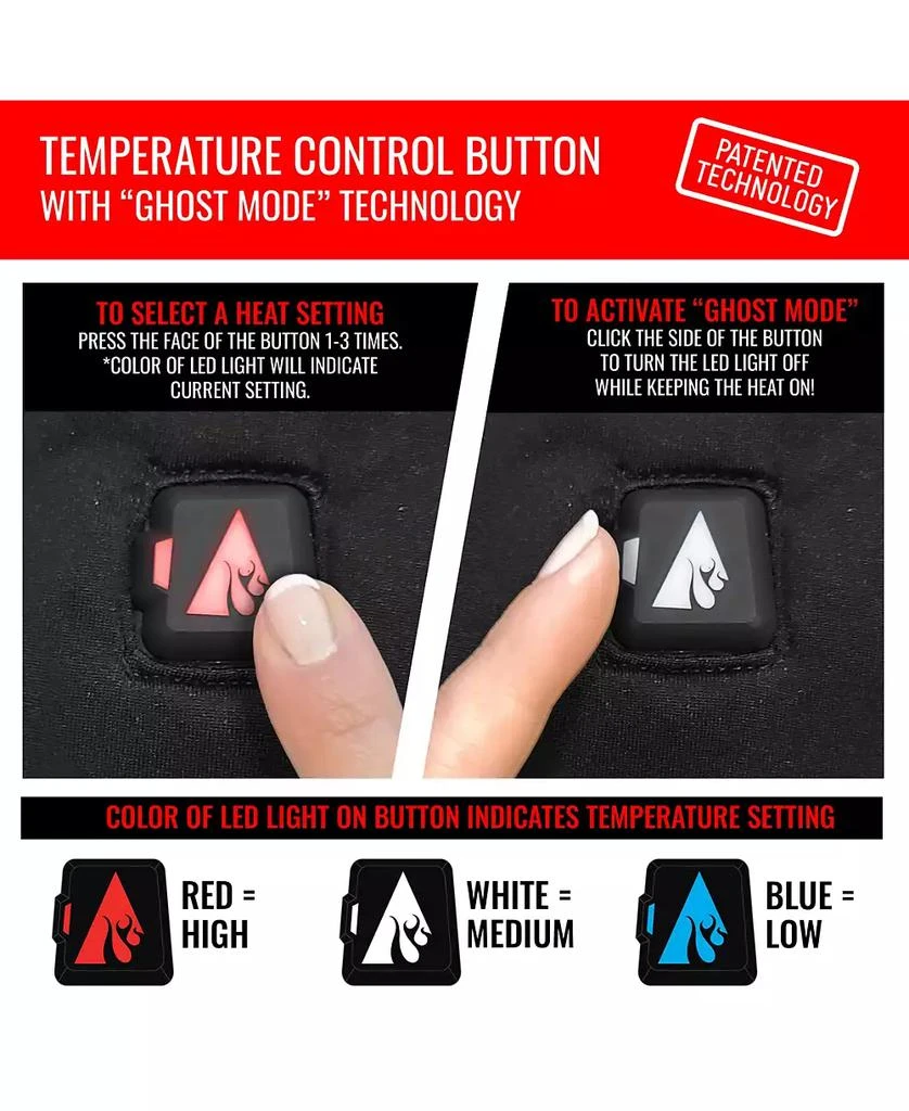 ActionHeat 5V Battery Heated Glomitt - Women's - Black - 8