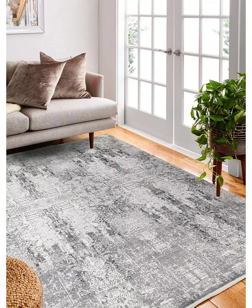 Bashian Rugs Charm Cha-07 Gray 4' x 6' Area Rug 3