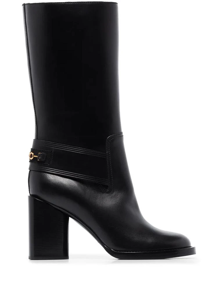 Salvatore Ferragamo Ferragamo Gancio Horsebit 85Mm Boots