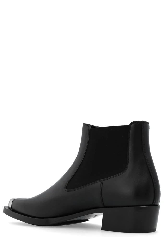 Alexander McQueen Alexander McQueen Punk Pointed-Toe Chelsea Ankle Boots 3