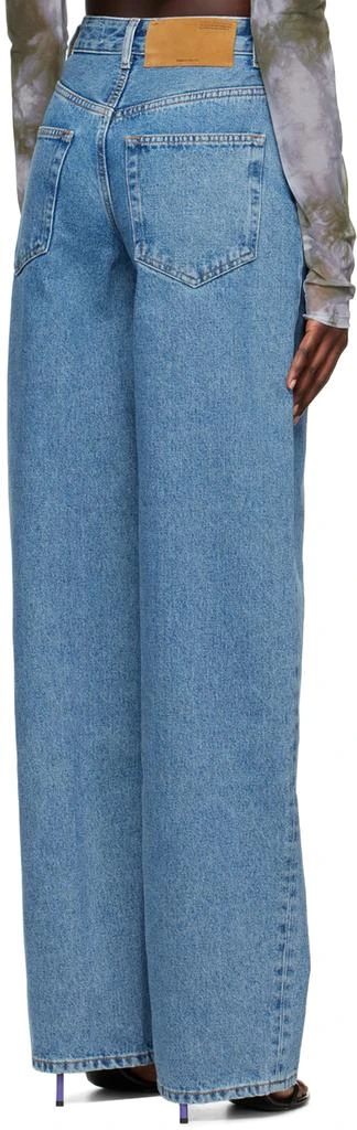 Off-White Blue Wide-Leg Jeans 3