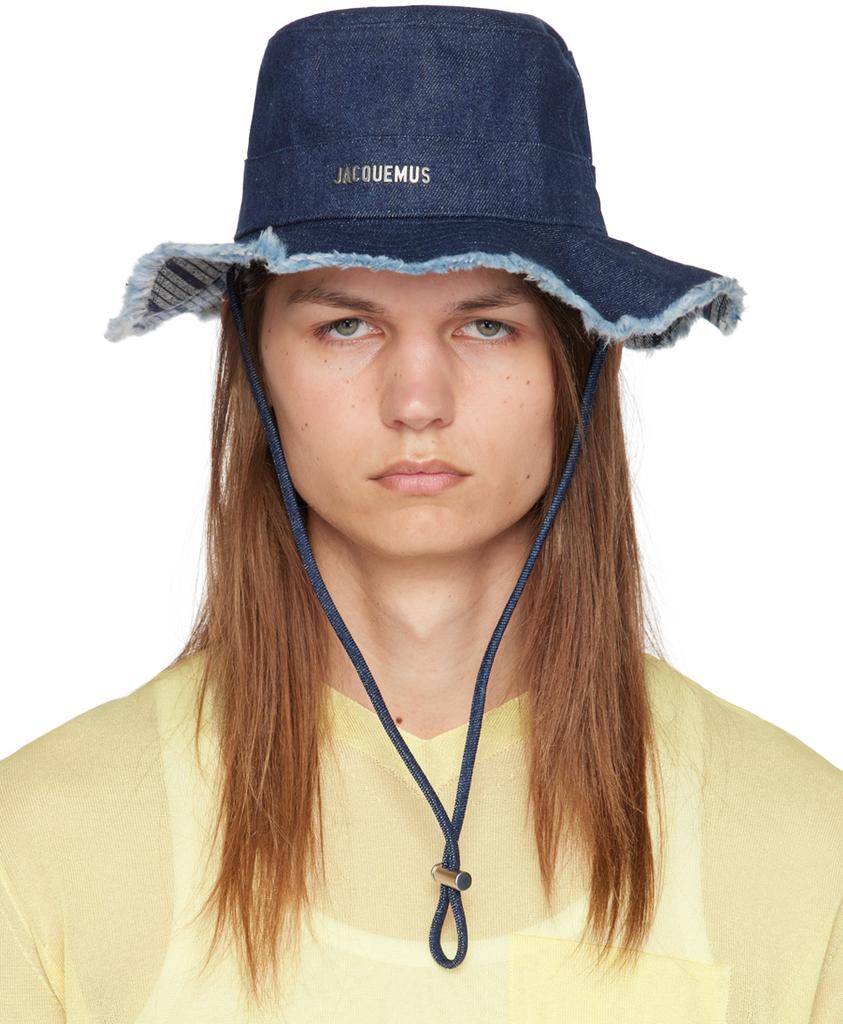 Jacquemus Navy La Casa 'Le bob Artichaut' Bucket Hat