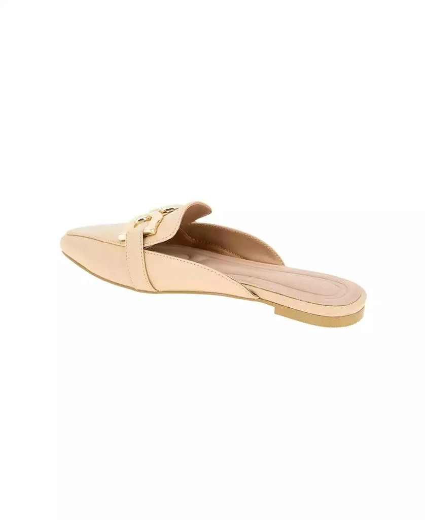 BCBG Women's Tara Buckle Mule Flats 6