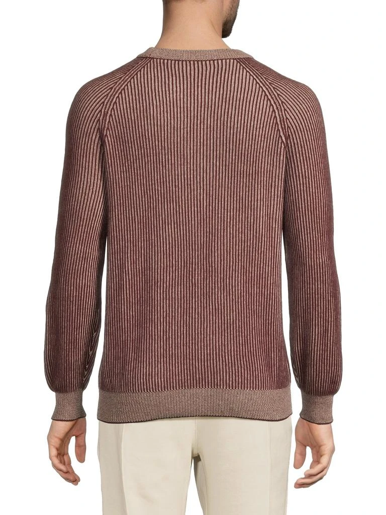Brunello Cucinelli Striped Rib-Knit Cashmere Sweater 2