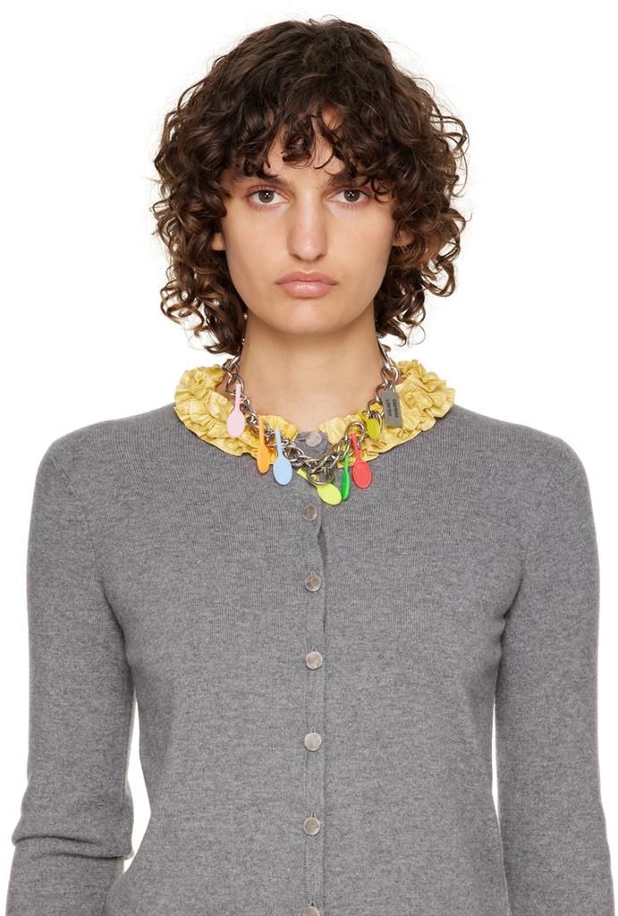 CHOPOVA LOWENA SSENSE Exclusive Silver Tennis Charm Necklace
