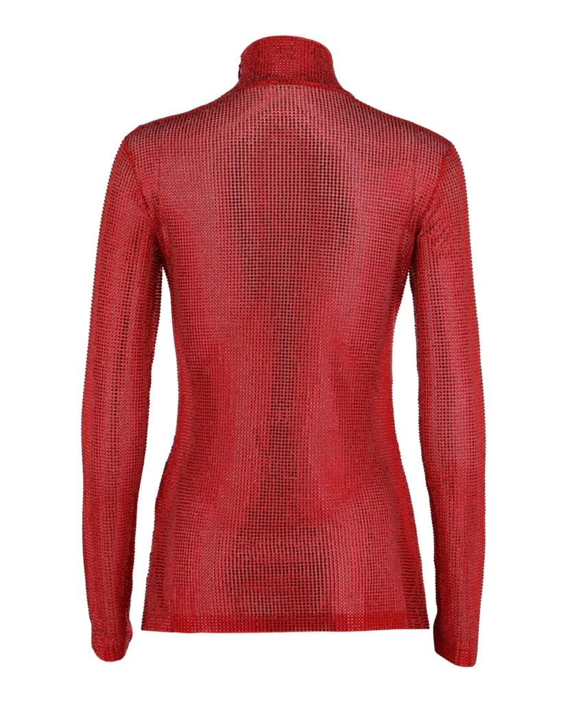 Salvatore Ferragamo Crystal-Embellished Long Sleeve Top 2
