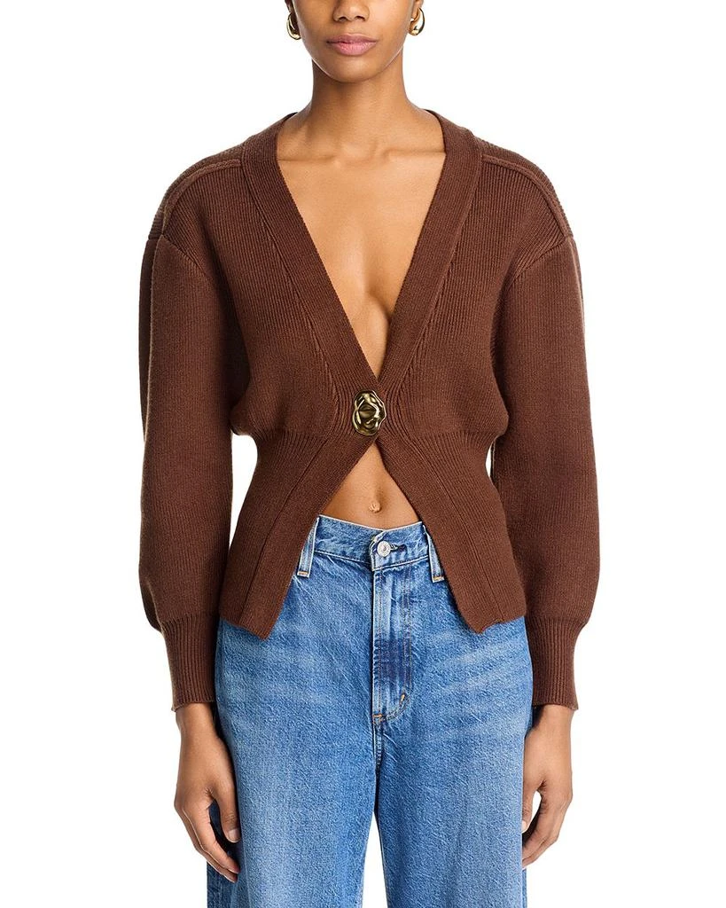 FORE Balloon Sleeve Cardigan Sweater 6