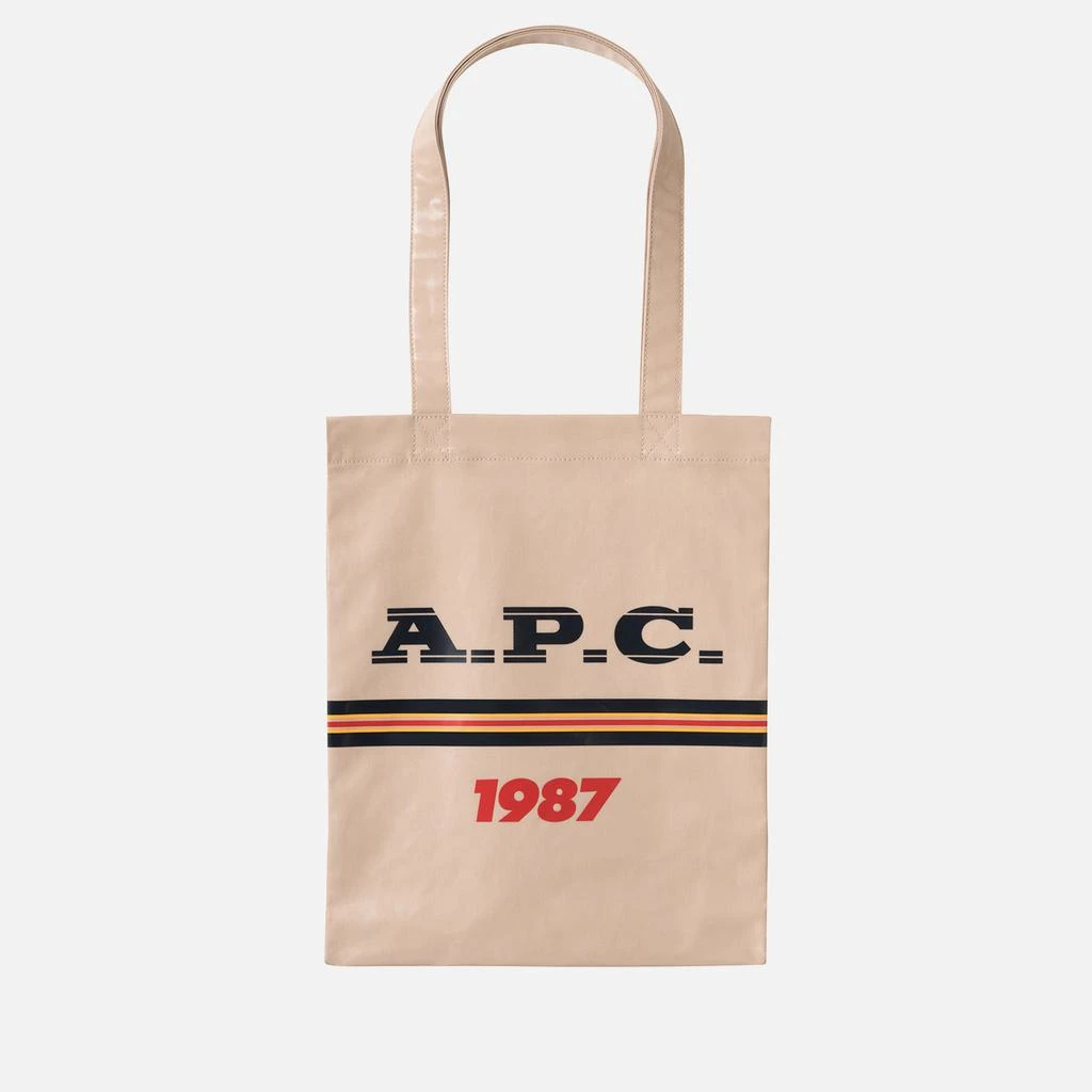 A.P.C. Lou Logo Coated-Canvas Tote Bag 1