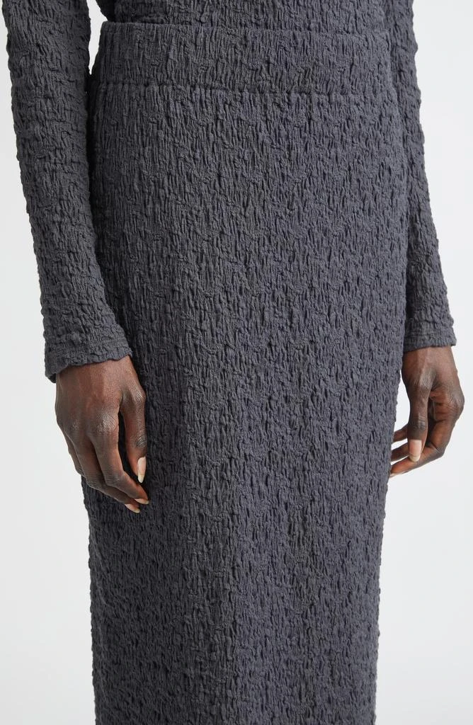 Vince Smocked Cotton Blend Midi Skirt 5