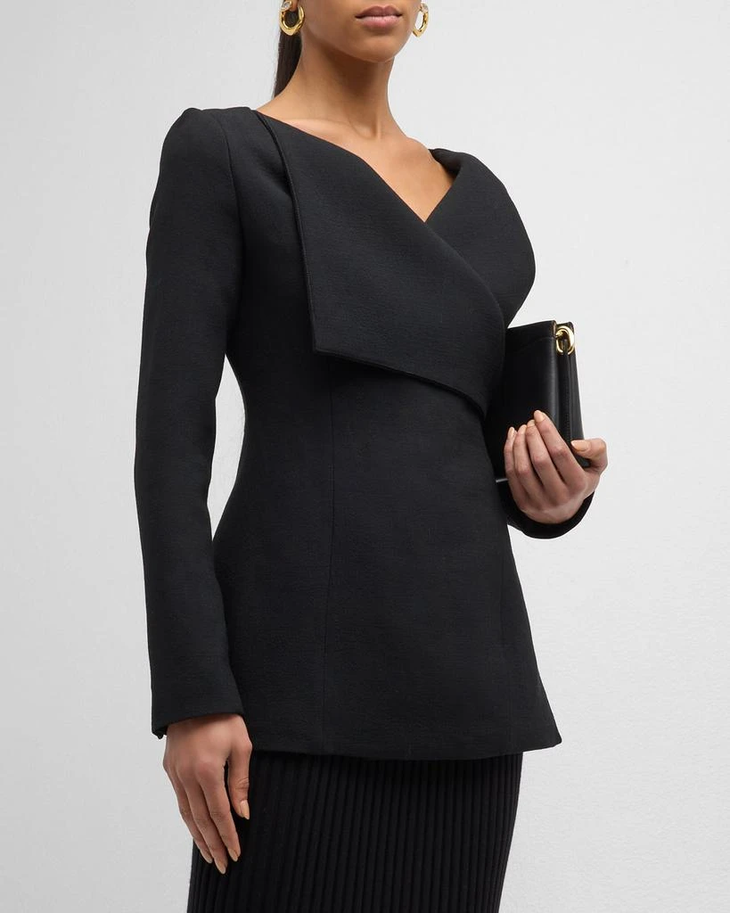 Gabriela Hearst Keir Crepe Tailored Jacket 1
