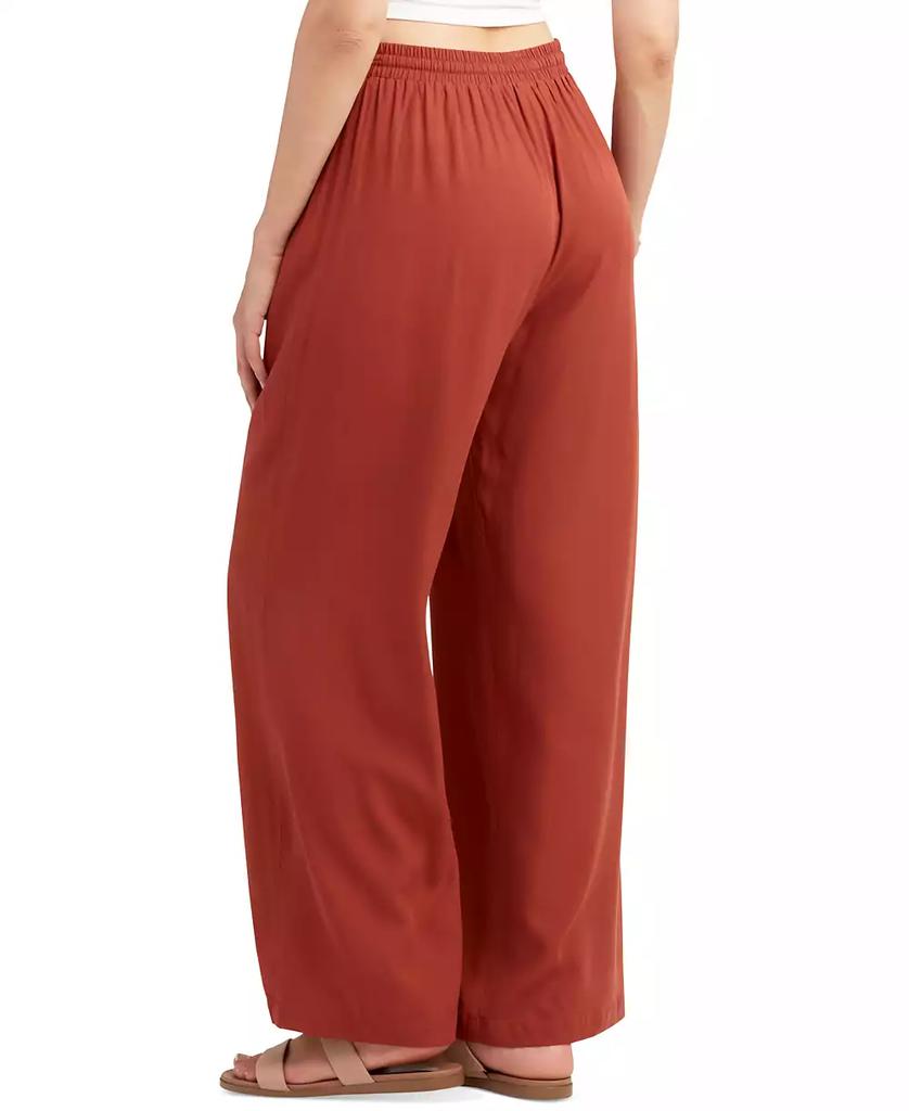 BCX Juniors' Drawstring-Waist Wide-Leg Pants