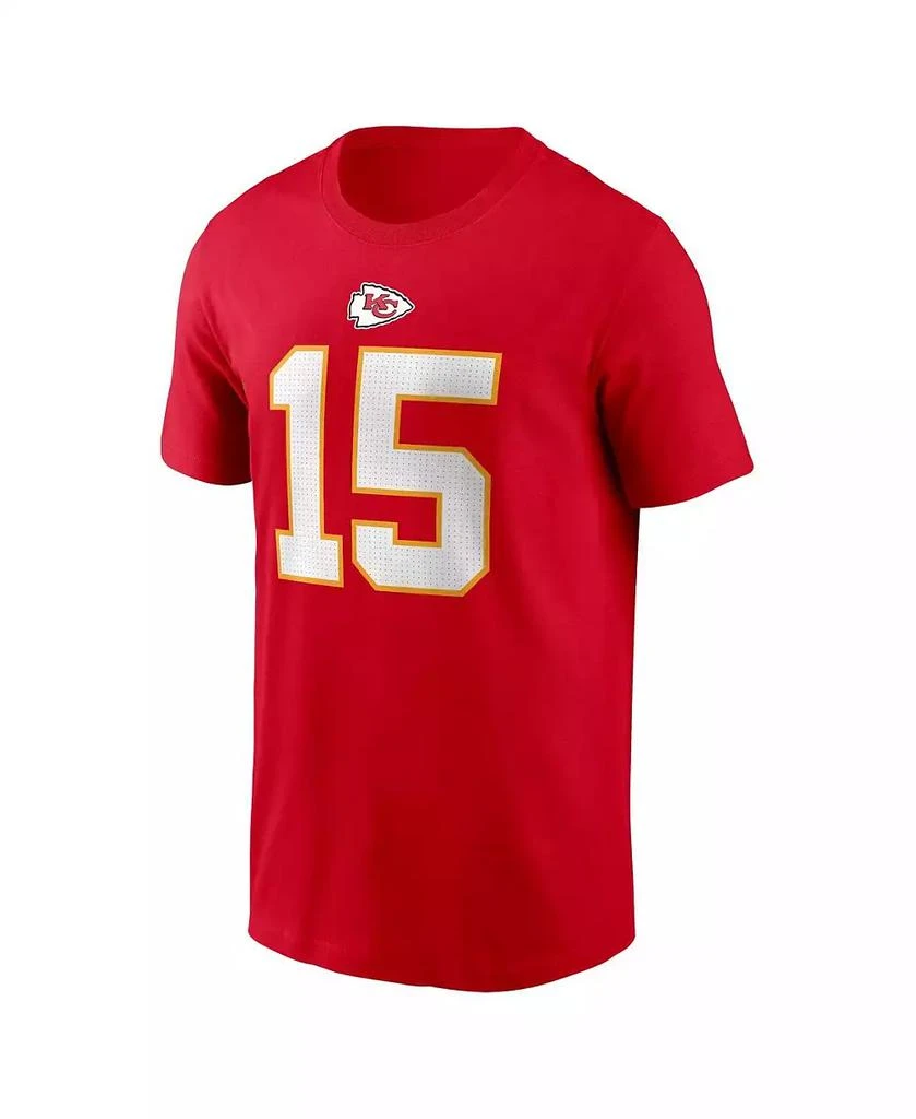 NIKE Men's Patrick Mahomes Red Kansas City Chiefs Player Name and Number T-shirt 2