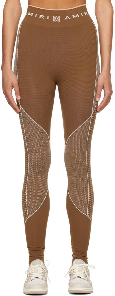 AMIRI Brown MA Seamless Leggings 1