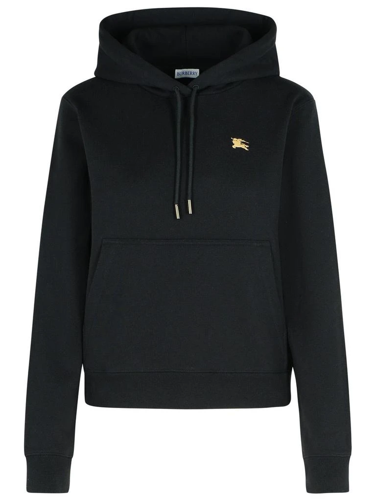 Burberry Burberry Logo Embroidered Drawstring Hoodie 1