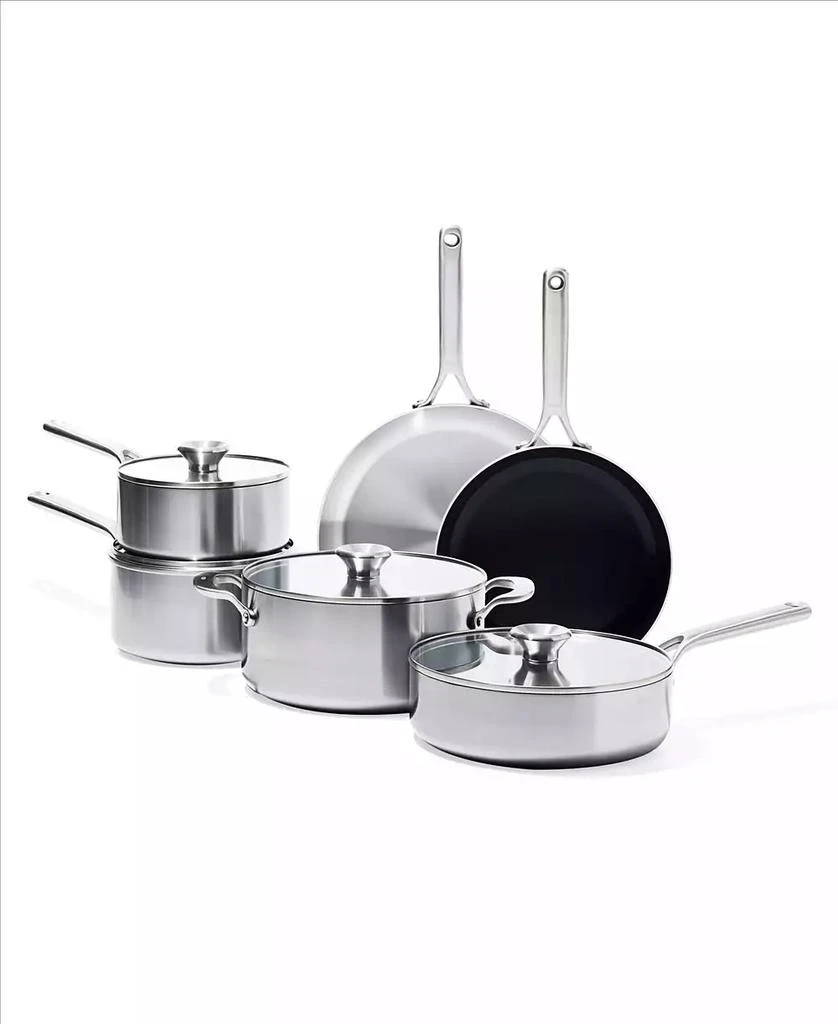 OXO Mira Tri-Ply Stainless Steel 10 Piece Cookware Set 1