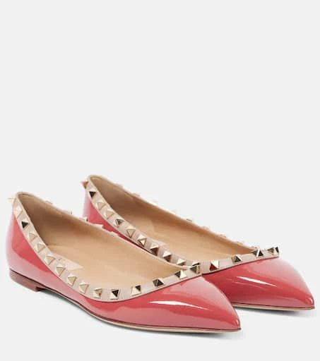 Valentino Rockstud patent leather ballet flats 1